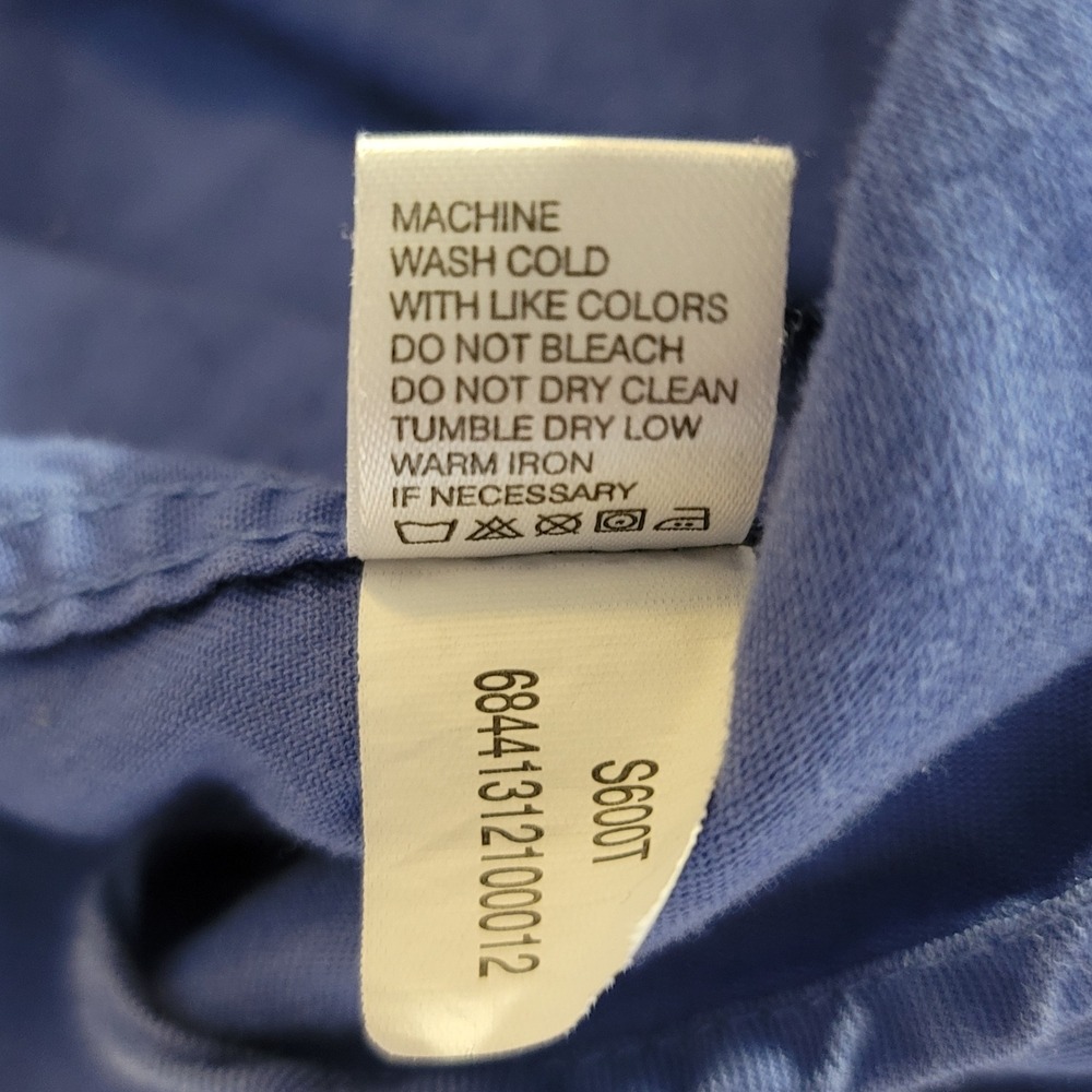 Port Authority Button Down Mens XL Blue Ensign Master Driller Industrial Shirt - Picture 5 of 10